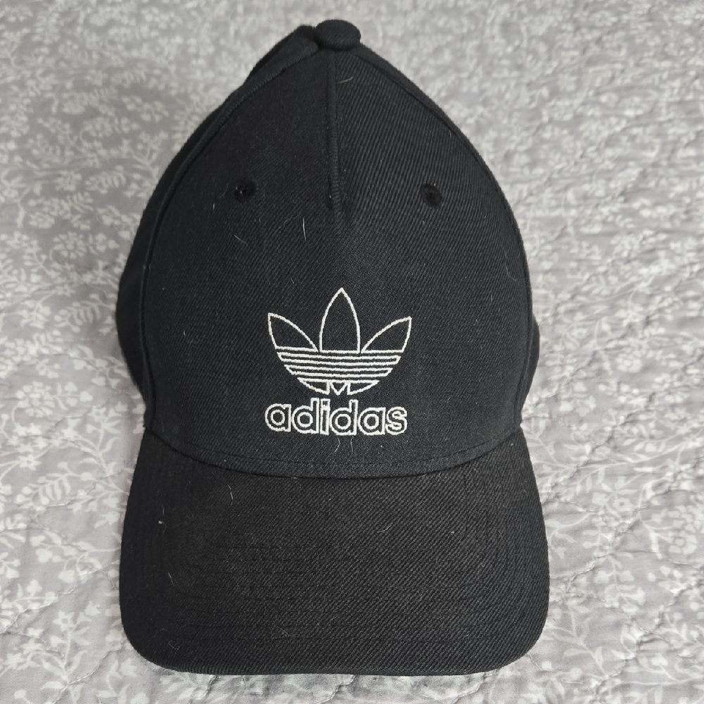Adidas Black Cap with White Logo